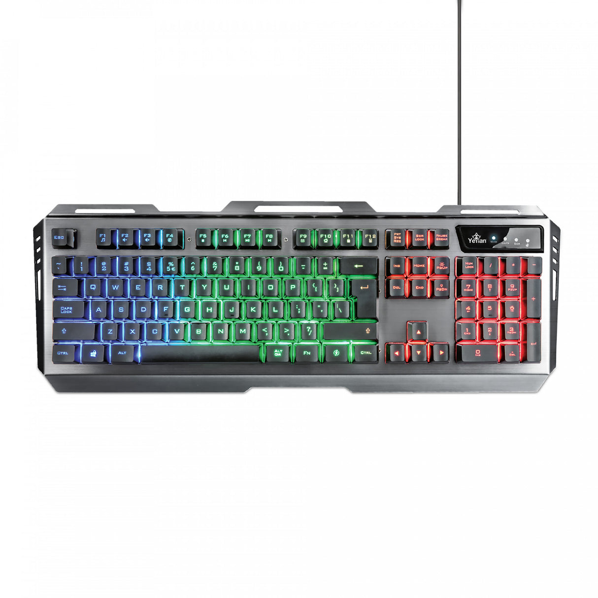 Yeyian PHOENIX 3000 teclado Ratón incluido Juego USB Negro, Alámbrico, YKP-20706