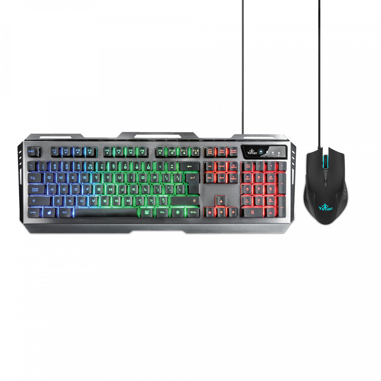 Yeyian PHOENIX 3000 teclado Ratón incluido Juego USB Negro, Alámbrico, YKP-20706