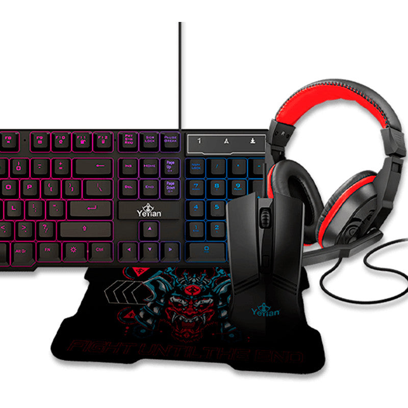 Yeyian HYDRA S2000 teclado Ratón incluido Juego USB Negro, Alámbrico, YKH-20707