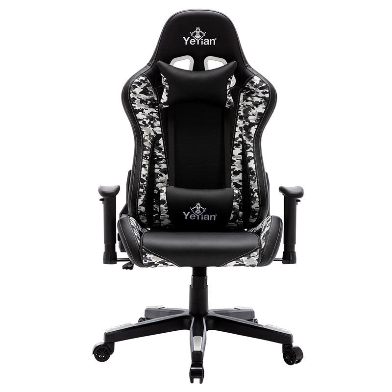 Yeyian YFRS-051820 silla para oficina o computadora asiento duro respaldo duro, Negro, Blanco, Negro