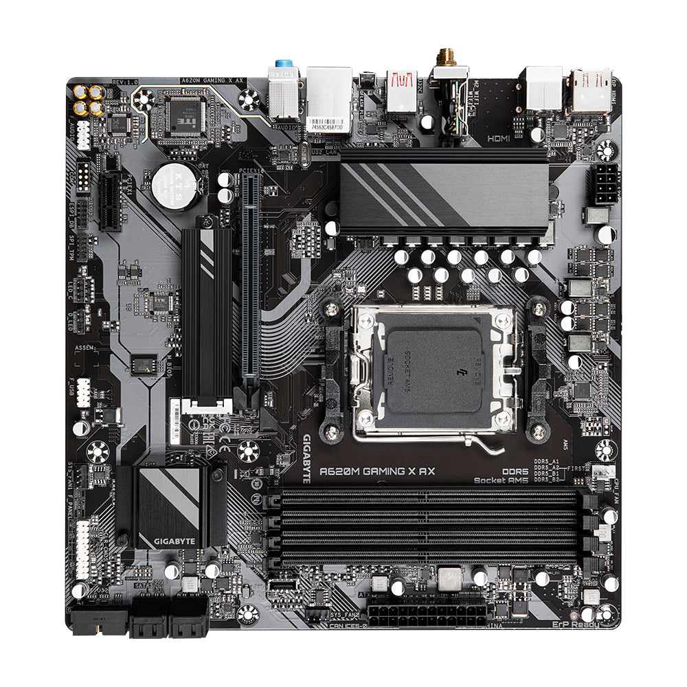 GIGABYTE A620M GAMING X AX placas base AMD Zócalo AM5 Zócalo AM5 DDR5-SDRAM