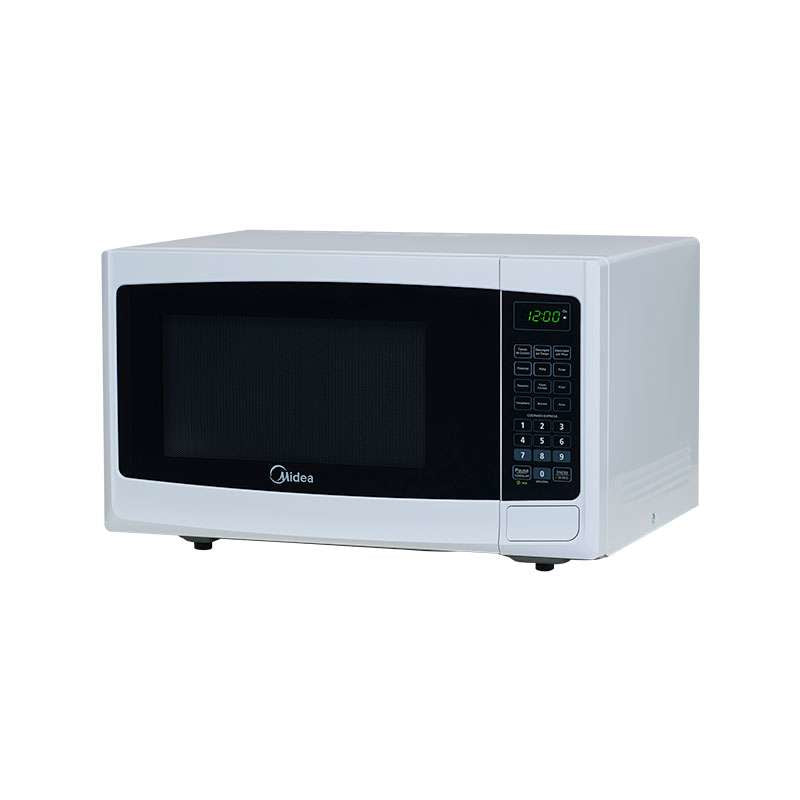 Midea MMDP11S2BW microondas Negro, Blanco Solo microondas Mostrador 30 L 1050 W, Pantalla incorporada, LCD