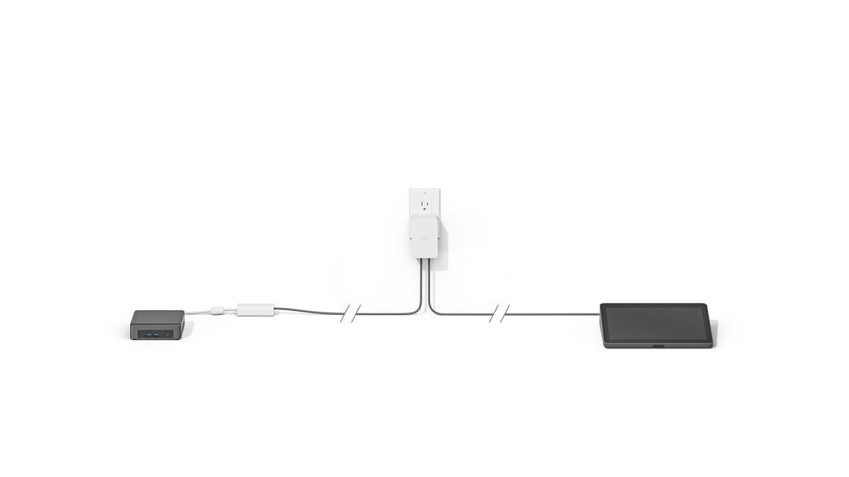 Logitech Cat5e Kit Sistemas de video conferencia Blanco 40 m 6,51 kg
