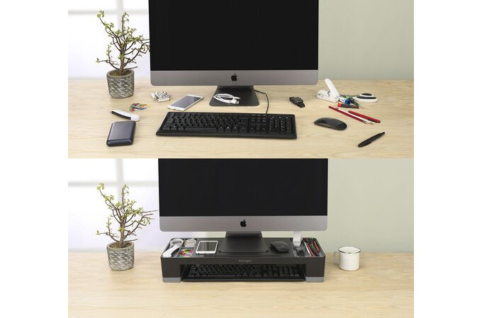 Kensington Soporte para monitor y organizador Monitor Negro