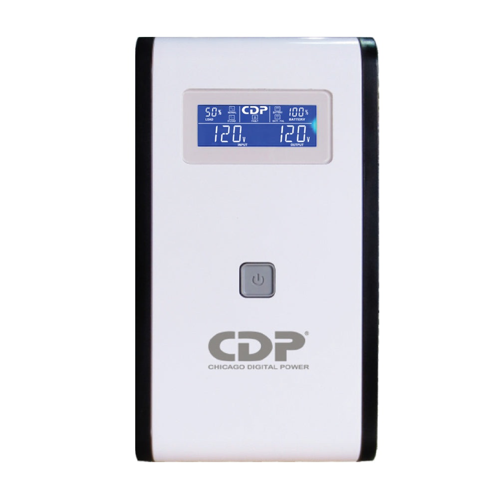 CDP R-SMART751 750VA/375W UPS INTERACTIVA AVR 10 SALIDAS 560 JOULES RJ45 LCD SOFTWARE 120 VAC