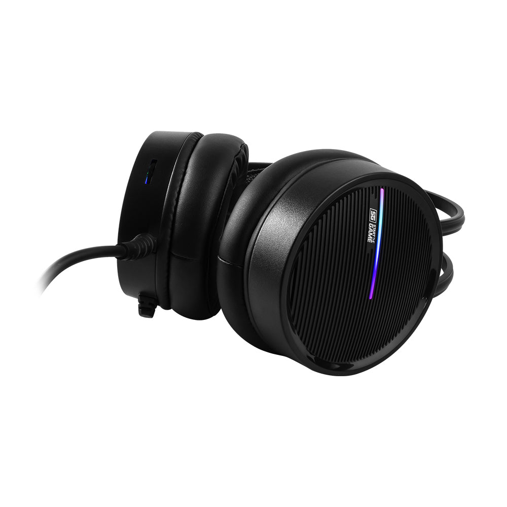 DIADEMA GAMER VORAGO START THE GAME HS-502 3.5mm, RGB, 50mm, negro