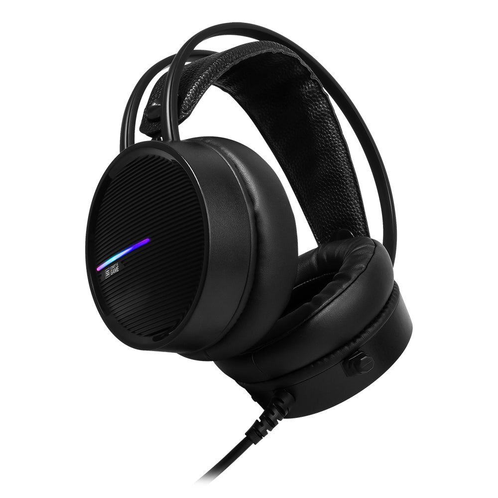 DIADEMA GAMER VORAGO START THE GAME HS-502 3.5mm, RGB, 50mm, negro