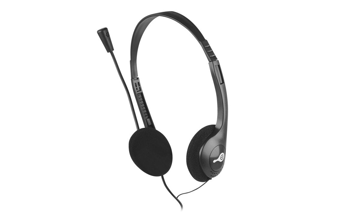 Easy Line EL-994787 audífono y auriculare Auriculares Alámbrico Diadema Llamadas/Música Negro, 20 - 20000 Hz
