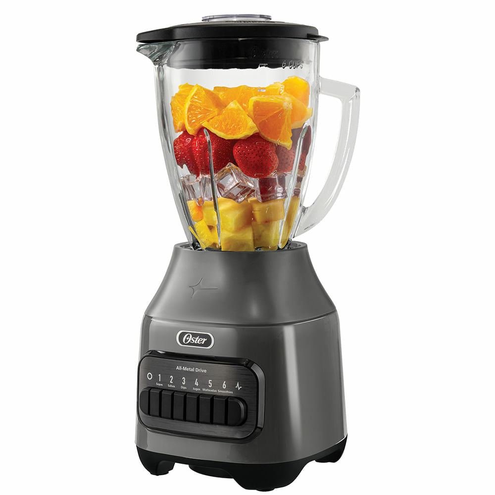 Oster BLSTPEG-GPB licuadora 1.5 L Batidora de mesa 600 W Negro, Función de pulso, Picahielos