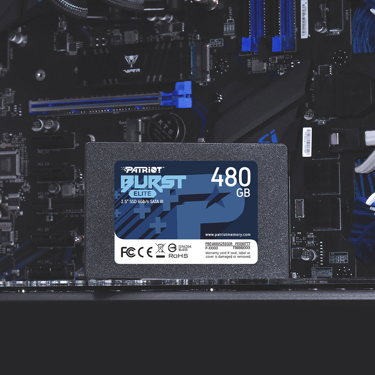 Patriot Memory Burst Elite 480 GB 2.5" Serial ATA III, 450 MB/s, 6 Gbit/s