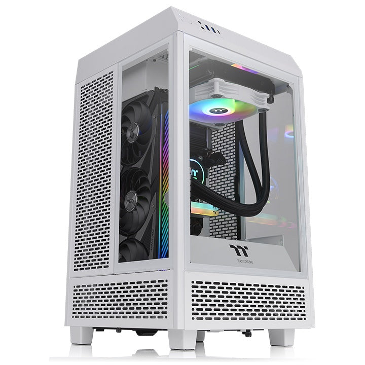 Thermaltake The Tower 100 Snow Mini Tower Blanco, Mini-ITX, SPCC, Juego