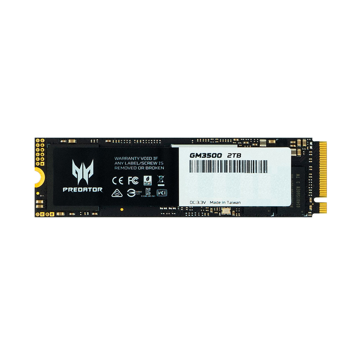 SSD Predator GM3500 2TB M.2 NVMe Gen3x4 3400MB/s PCIe 4.0