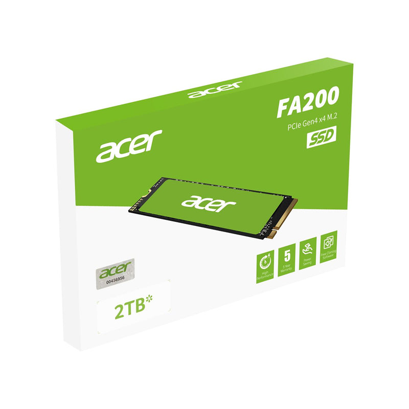 SSD Acer FA200 2TB M.2 NVMe Gen4 7200MB/s, PCIe 4.0 x4, 3D NAND, 2280 Form Factor