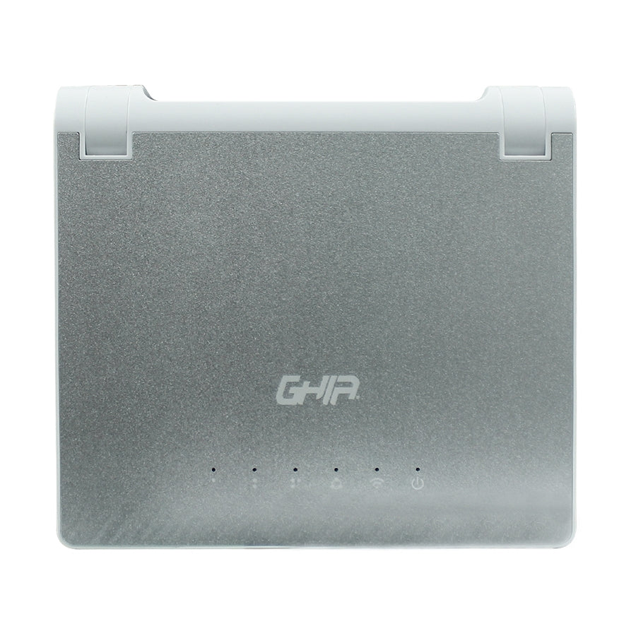 Ghia GNW-W1 router inalámbrico Ethernet rápido Banda única (2,4 GHz) Plata, Wi-Fi 4 (802.11n), Router de mesa
