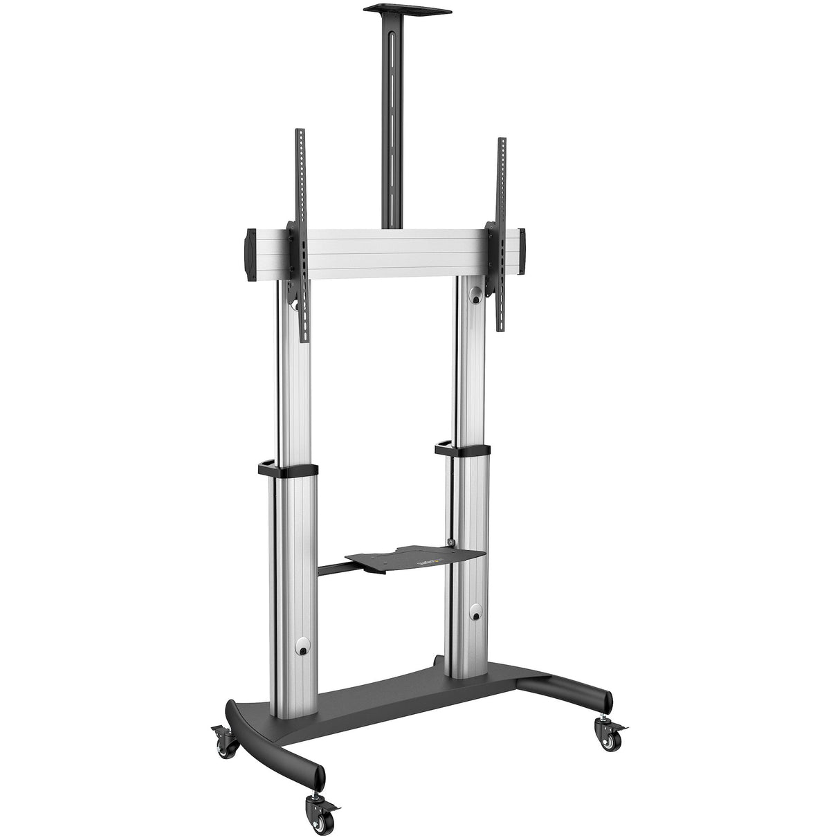 StarTech.com Soporte Móvil para TV - Carro de Alta Resistencia para TV Pantalla Plana de 60 a 100" (100kg) - Stand de Piso para TV con Altura