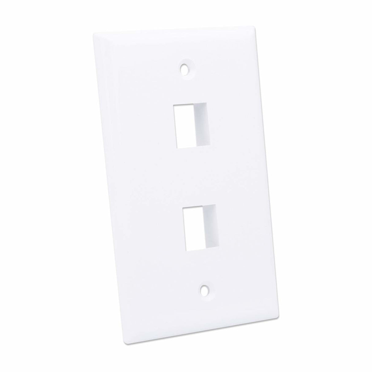 Intellinet Tapa para Caja (Faceplate) placas de pared y cubiertas de interruptor Blanco Convencional Universal Módulo Keystone