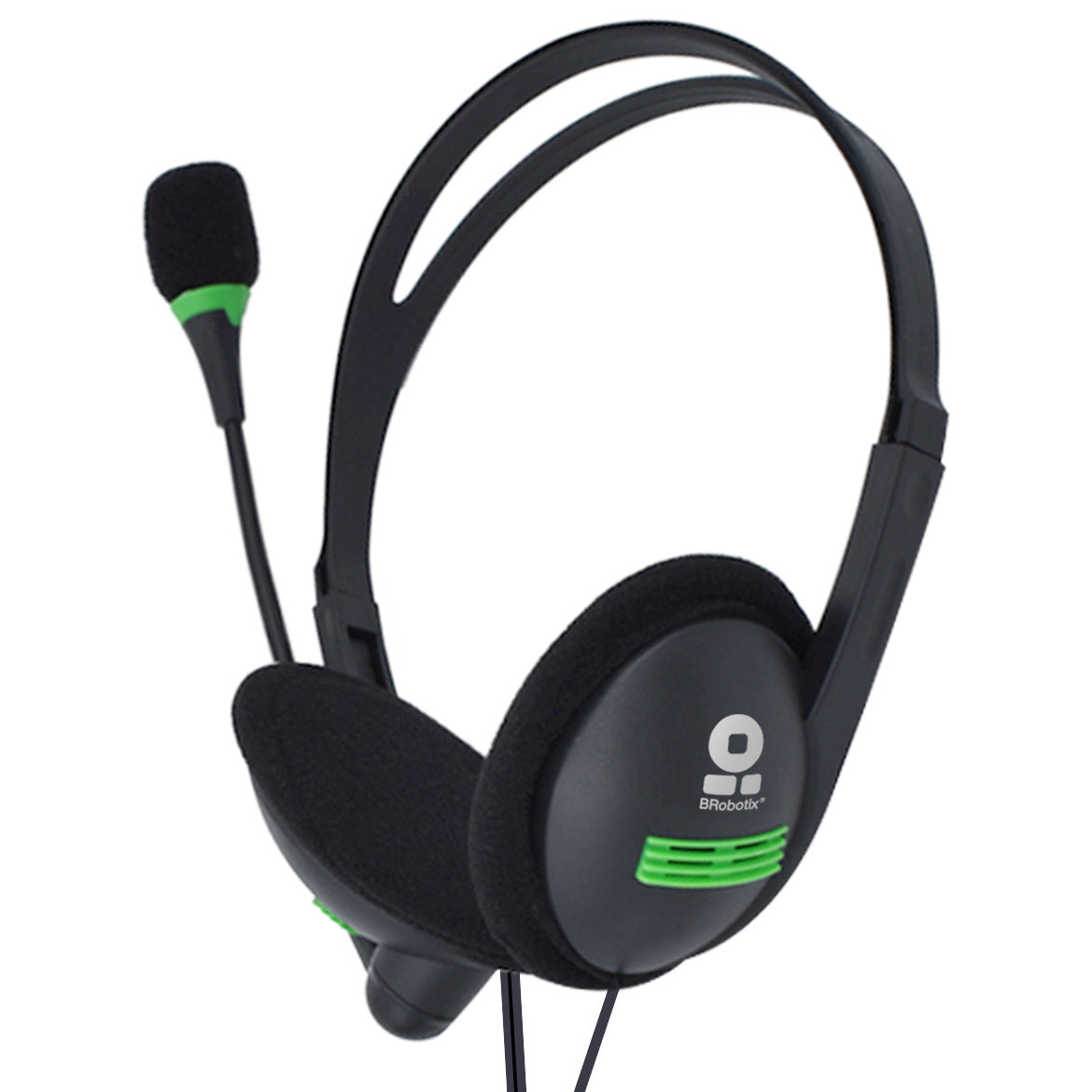 BRobotix 651428 auricular y casco Auriculares Alámbrico Diadema Oficina/Centro de llamadas Negro