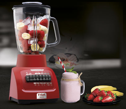 T-Fal InfinyForce 10 1.25 L Batidora de mesa 550 W Rojo, Función de pulso, Picahielos