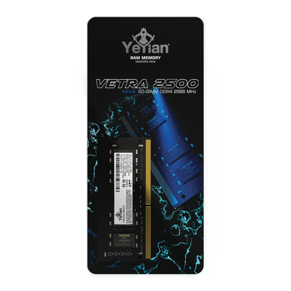 Yeyian Vetra 2500 módulo de memoria 16 GB 1 x 16 GB DDR4 260-pin SO-DIMM, 2666 MHz