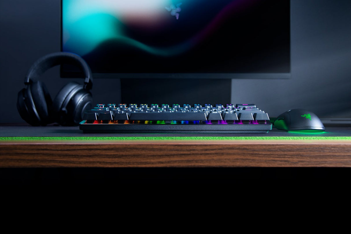 Razer Huntsman Mini teclado Juego USB Español Negro, Alámbrico, Interruptor de llave óptico, LED RGB