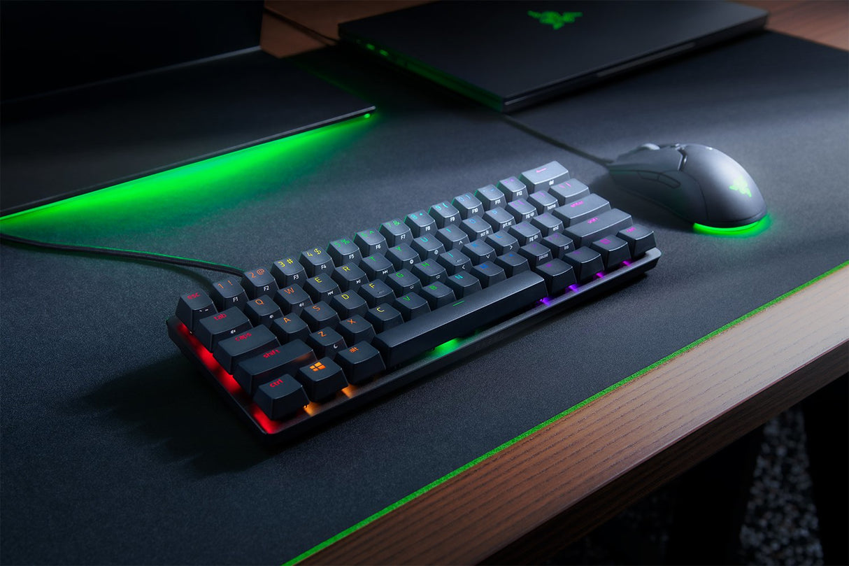 Razer Huntsman Mini teclado Juego USB Español Negro, Alámbrico, Interruptor de llave óptico, LED RGB