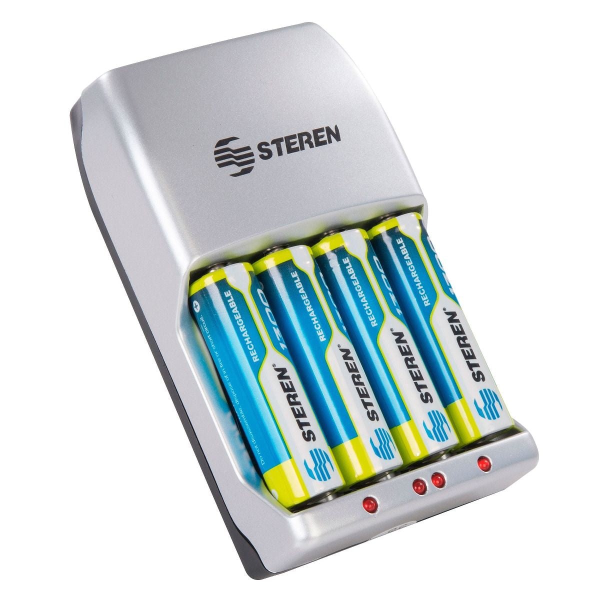 Steren CRG-100 cargador de batería Corriente alterna, Níquel-cadmio (NiCd), Níquel-metal hidruro (NiMH), AAAA