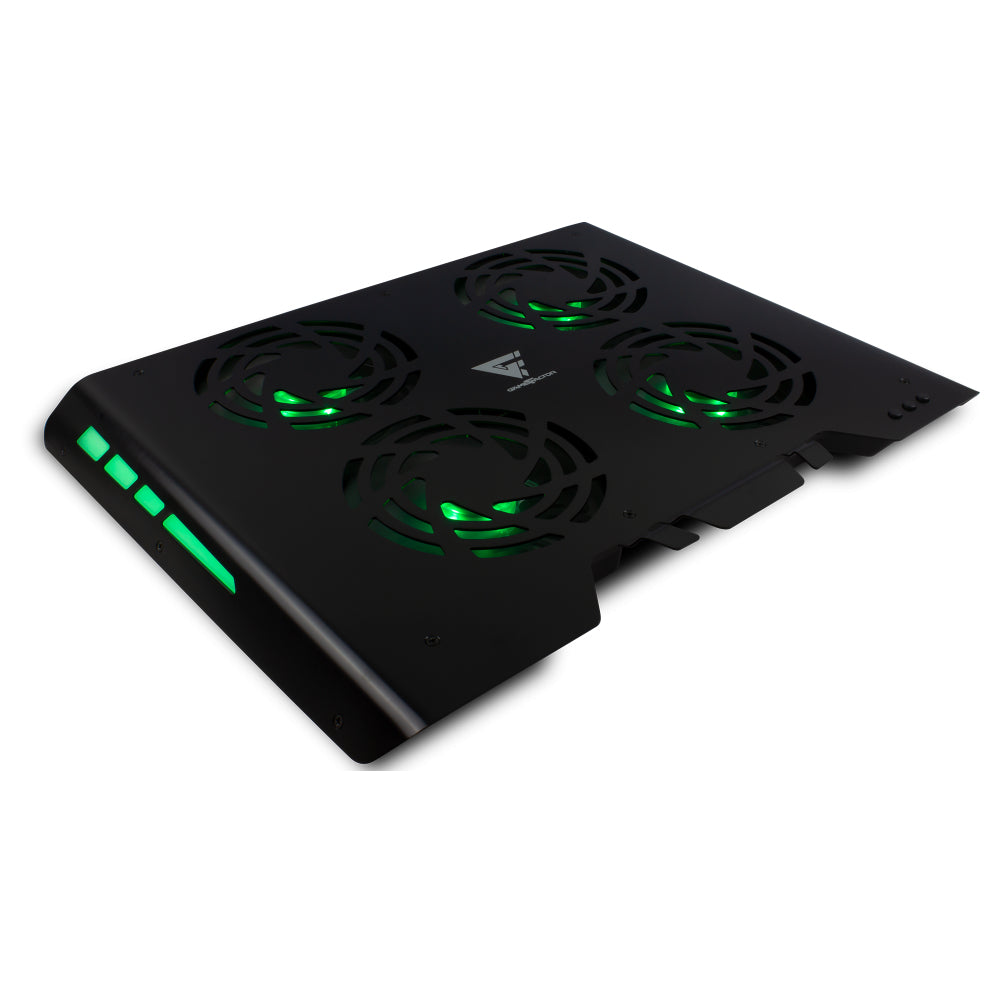 Game Factor CPG400 enfriador para laptop 43.2 cm (17") 800 RPM Negro, 4 pieza(s), 60 cfm