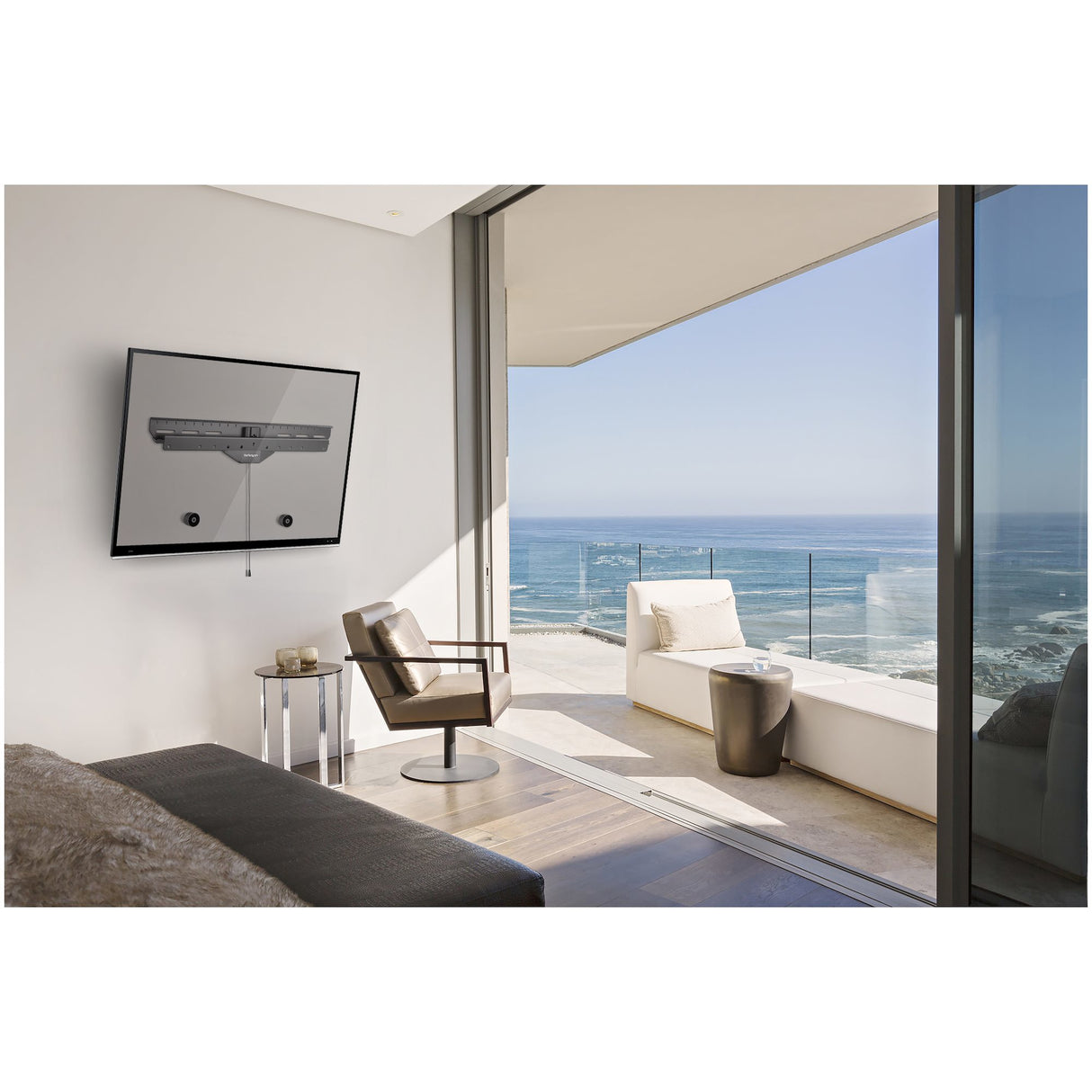 StarTech.com Soporte de Pared para TV - Para Instalación sin Entramado - de Perfil Bajo para TV VESA de hasta 80 Pulgada