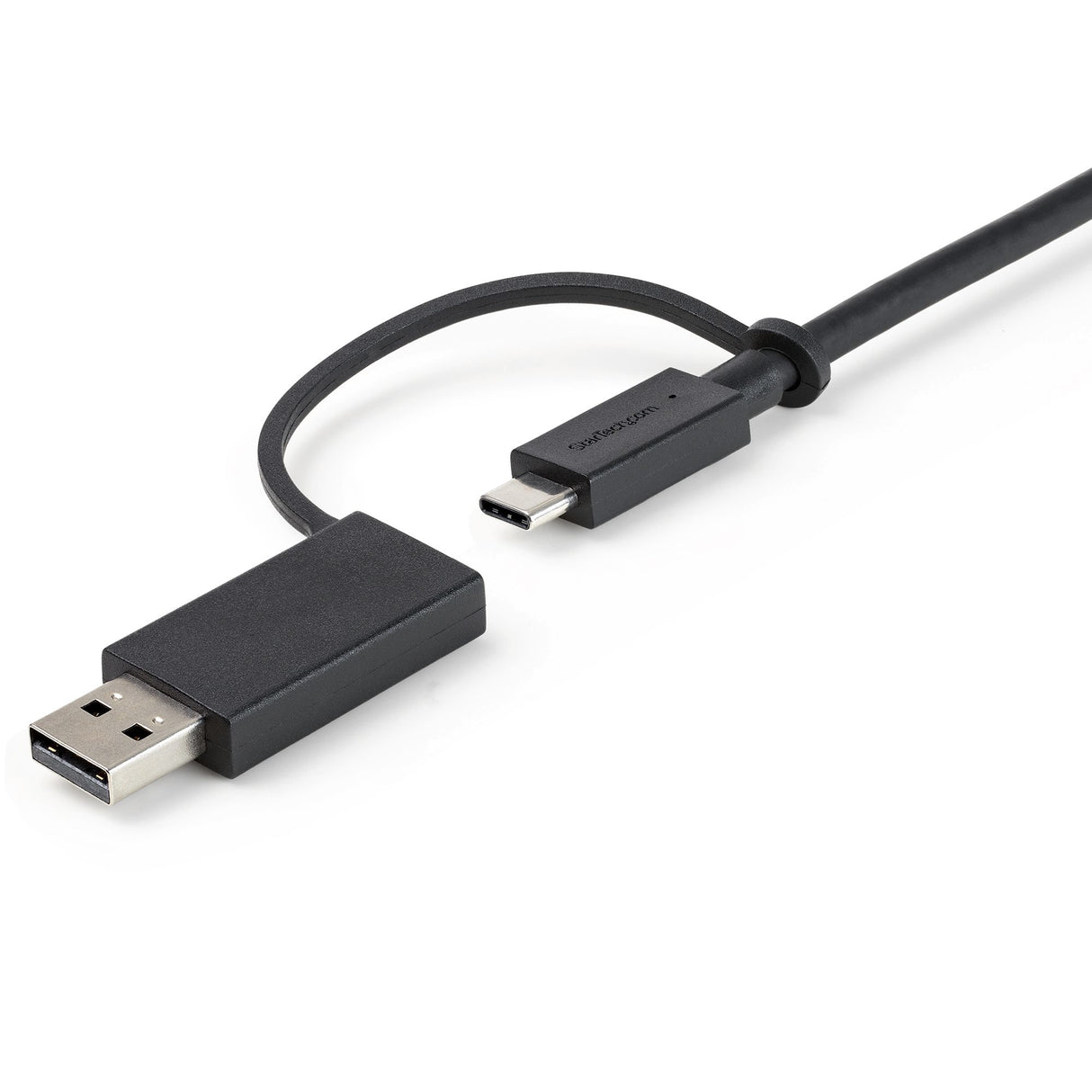 StarTech.com Cable USB-C de 1m con Llave Adaptador (Dongle) a USB-A - Cable Híbrido USB Tipo C a USBC (10Gbps y PD de 100W) o USBA (5Gbps) - Ideal Para Docking Stations Híbridas Cable USB 3.2 Gen 2 (3.1 Gen 2) USB C USB C Macho