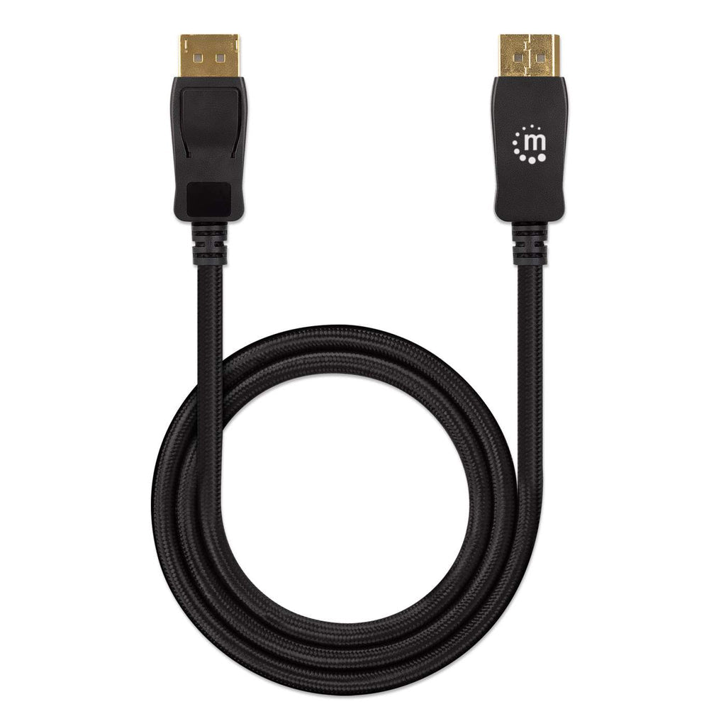 Manhattan Cable DisplayPort 8K V1.4 Cable Derecho Derecho Oro 1.4