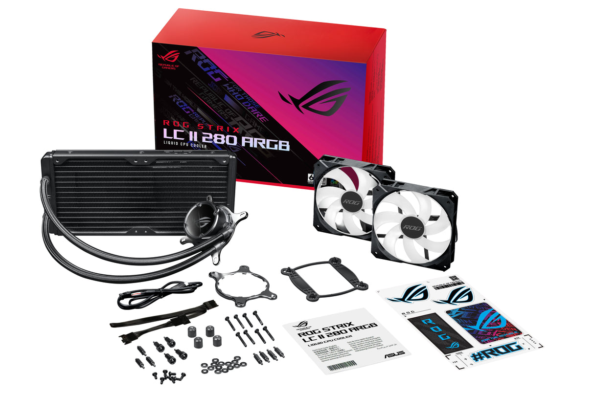 ASUS ROG STRIX LC II 280 ARGB sistemas de refrigeración para ordenadores Procesador 14 mm Si 1 pieza(s)