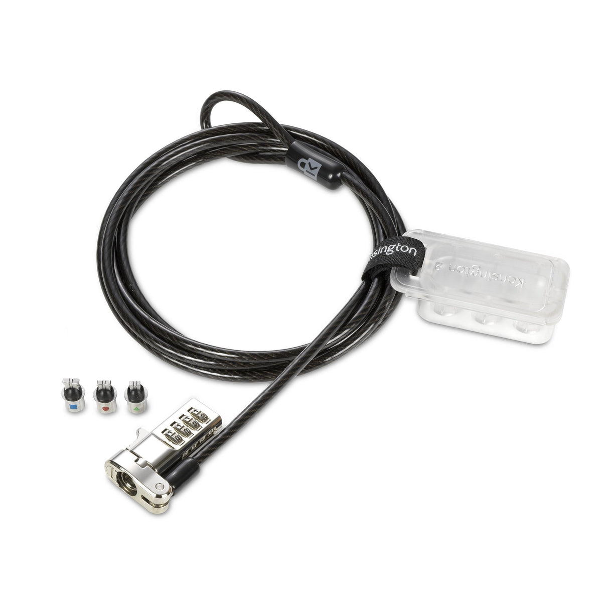Kensington Candado de combinación universal 3 en 1 para portátiles Cable Cerradura con combinación Kensington Standard 150 mm