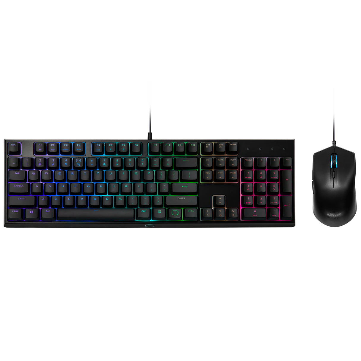 Cooler Master Gaming MS111 teclado Ratón incluido Juego USB QWERTY Español Negro, Alámbrico, Interruptor mecánico, LED R