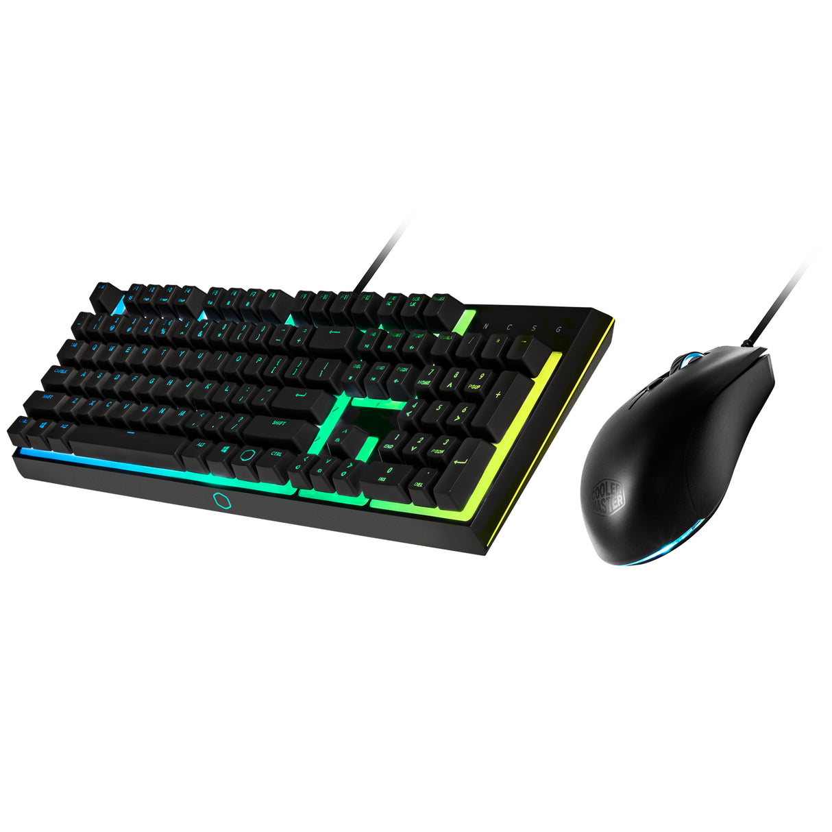 Cooler Master Gaming MS111 teclado Ratón incluido Juego USB QWERTY Español Negro, Alámbrico, Interruptor mecánico, LED R