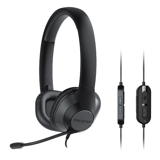 Creative Labs HS-720 V2 Auriculares Alámbrico Diadema Oficina/Centro de llamadas Negro, 20 - 20000 Hz, 135 g