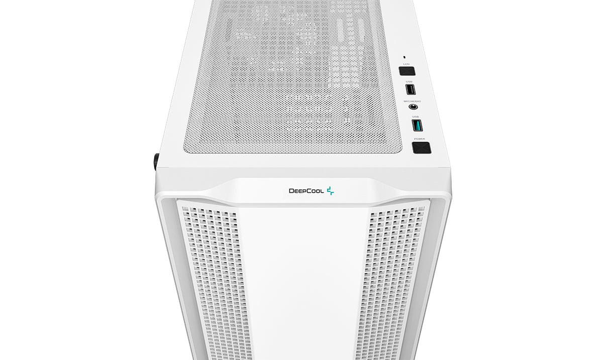 DeepCool CC360 WH ARGB carcasas ordenador ABS, Acero, Vidrio templado Mini Tower PC Blanco