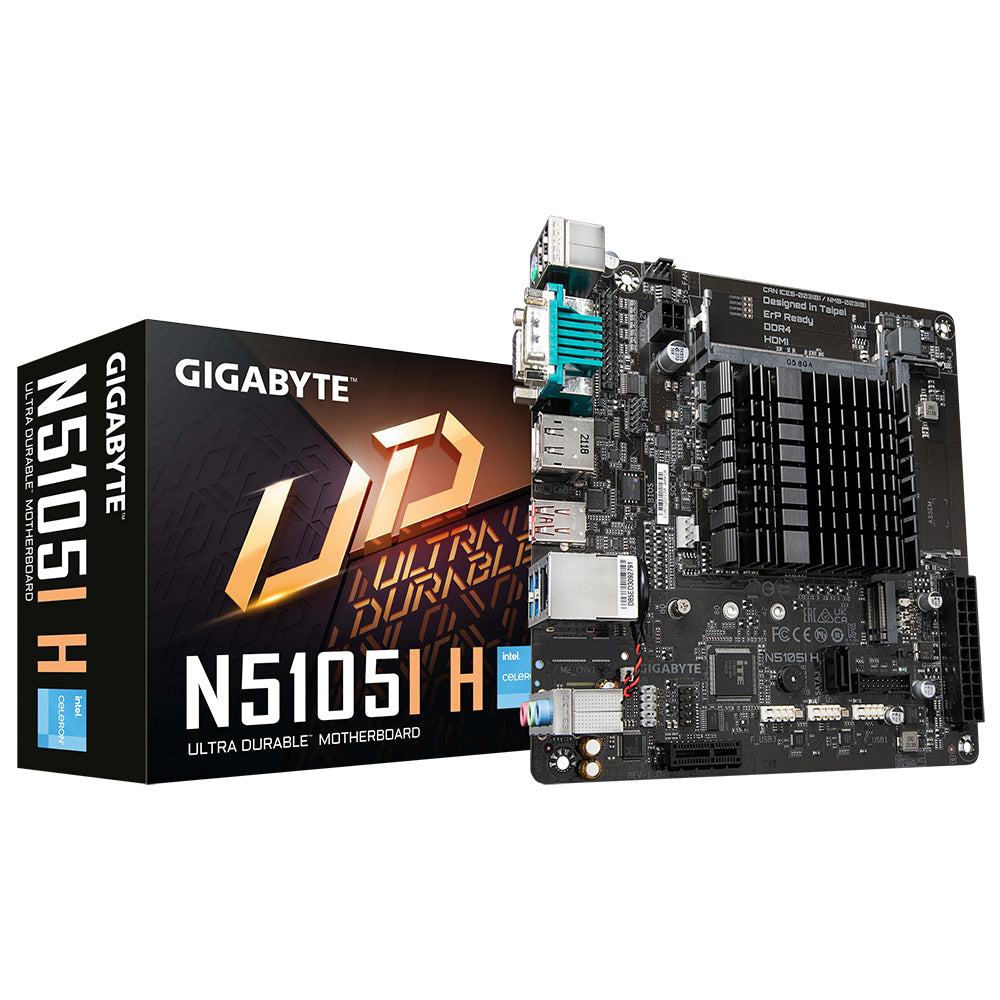 GIGABYTE GA-N5105I H (D) placas base Intel Intel® Celeron® N5105 4