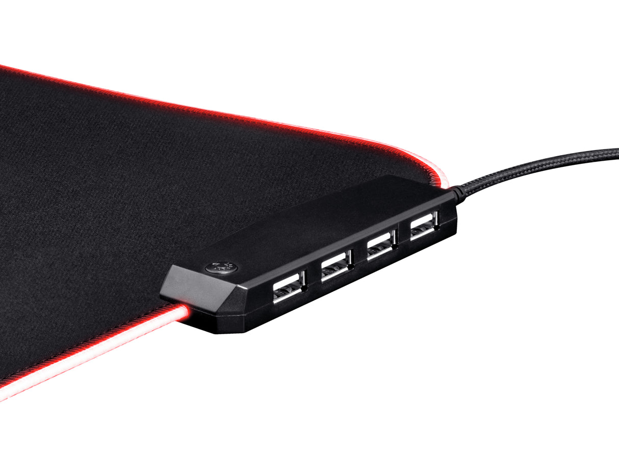 Trust GXT 765 Glide-Flex RGB Ratón Monocromo Nylon, Caucho Si Si