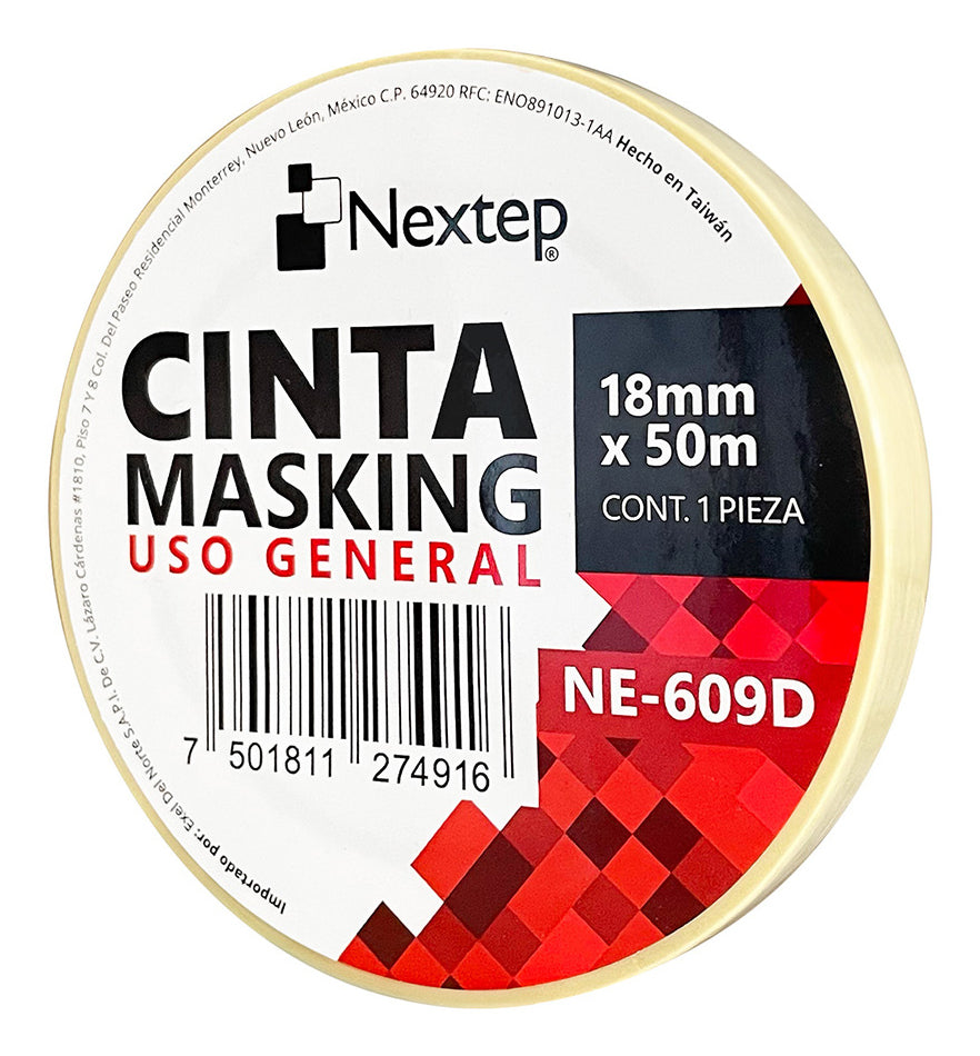 Nextep NE-609D cinta adhesiva 50 m Beige 1 pieza(s)