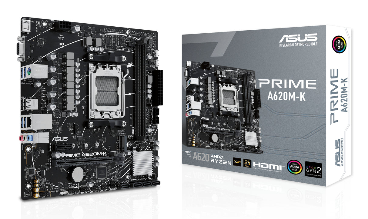 ASUS PRIME A620M-K placas base AMD Zócalo AM5 AMD Ryzen 7000 Series Zócalo AM5