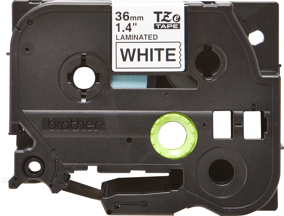 CINTA BROTHER TZE261 P/PT1750/9200/9400 NGRO/BCO 36MM