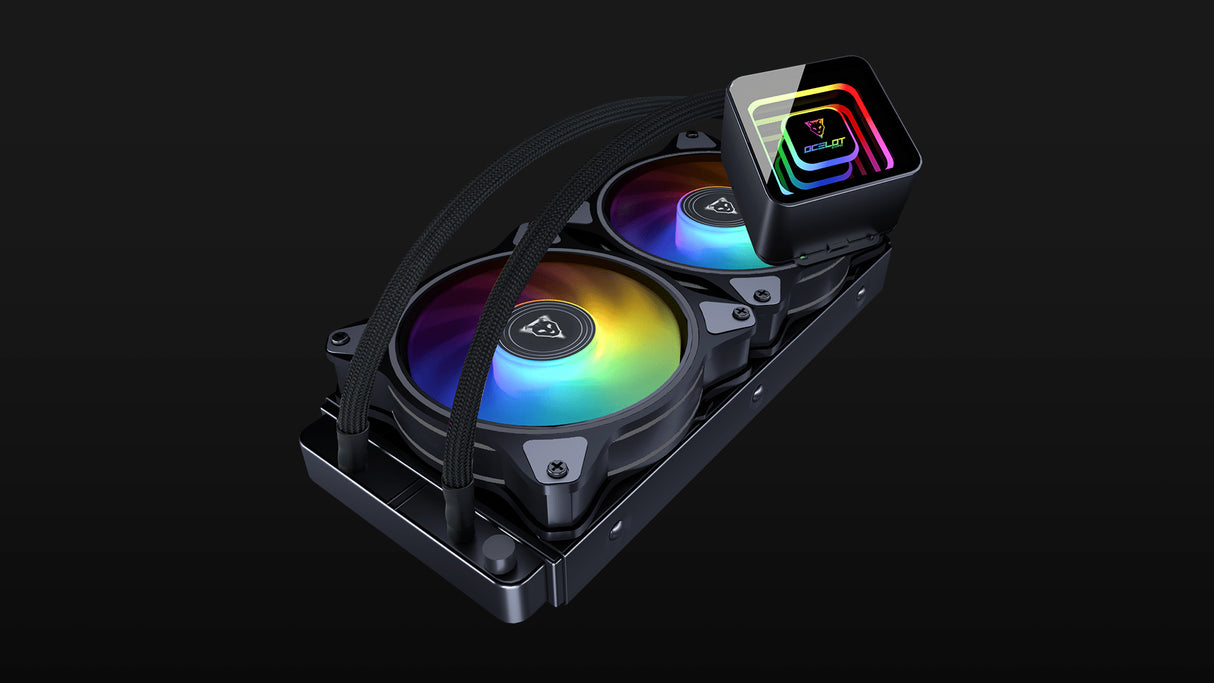 Ocelot Gaming OEL-240 sistema de refrigeración de computadora Procesador Kit de enfriamiento líquido 12 cm Negro 1 pieza