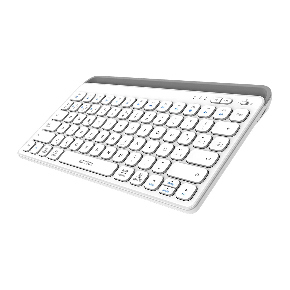 Teclado ACTECK Multidispositivo Inspire TrekTI737 / 2.4 MHz + 2 modos BT / Tamaño 65% / Teclas de Membrana Tipo Tijera