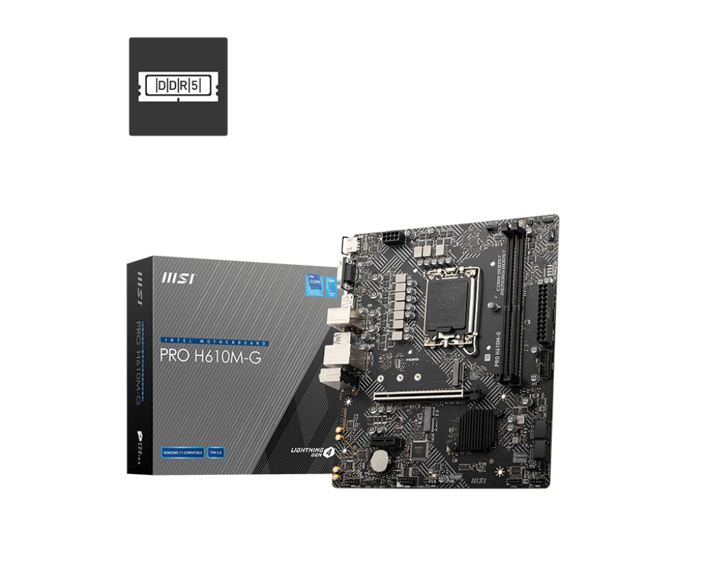 MSI PRO H610M-G placas base Intel LGA 1700 Intel® Core™ i9 LGA 1700