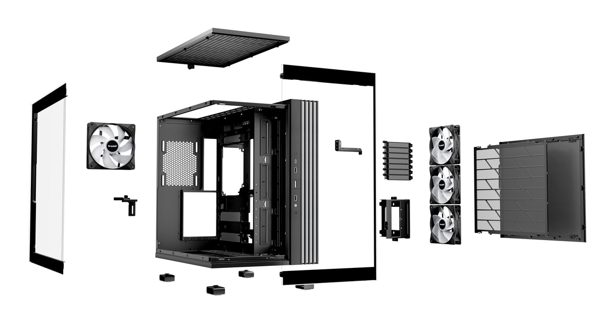 be quiet! LIGHT BASE 600 LX Black carcasas ordenador Midi Tower PC Negro ATX, micro ATX, Mini-ITX