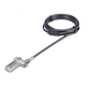 StarTech.com Cable Antirrobo Universal de Portátil de 2m - Candado de Seguridad para Portátil - Serializado - con Clave