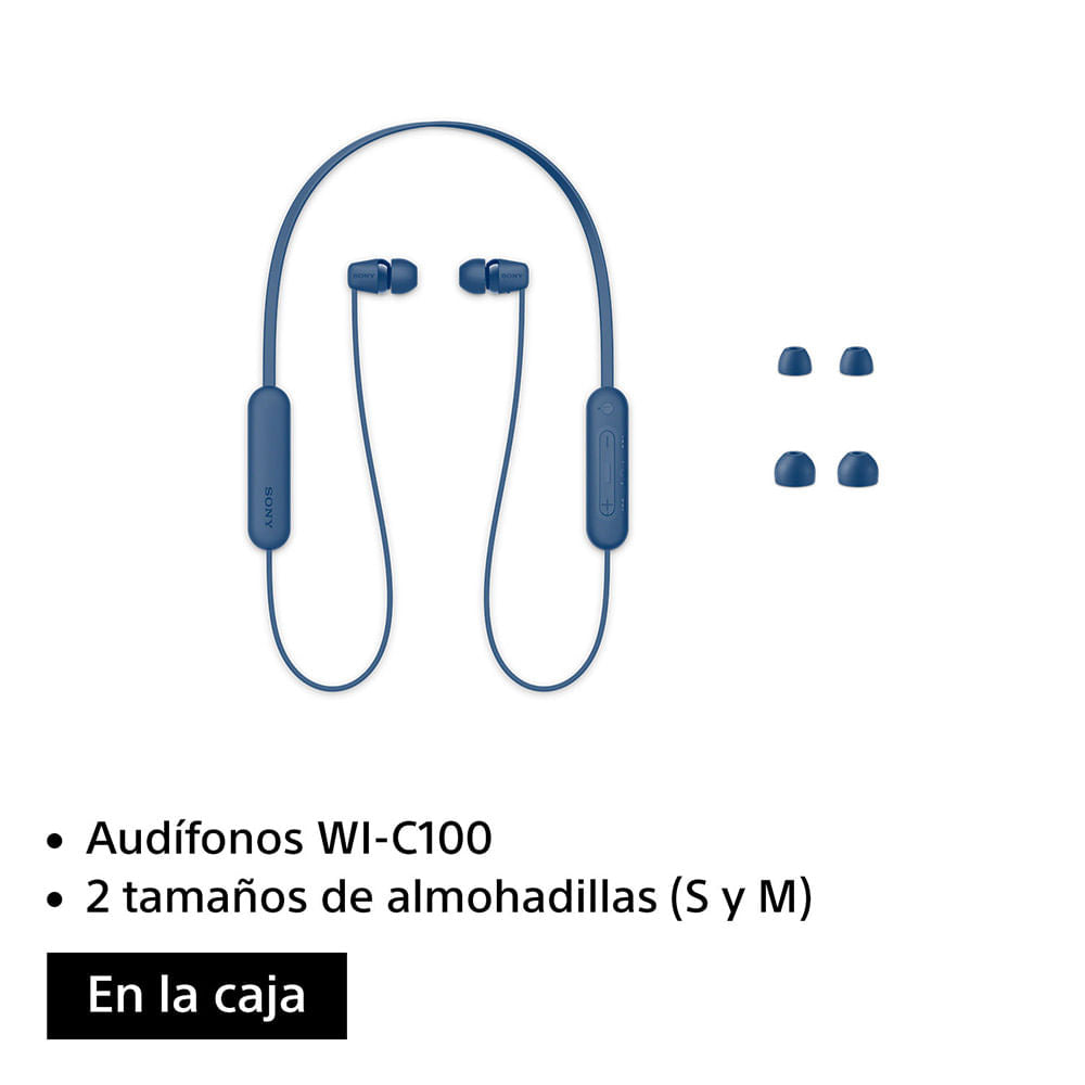 Sony WI-C100/LZ UC Auriculares Auriculares Dentro de oído Llamadas/Música Binaural