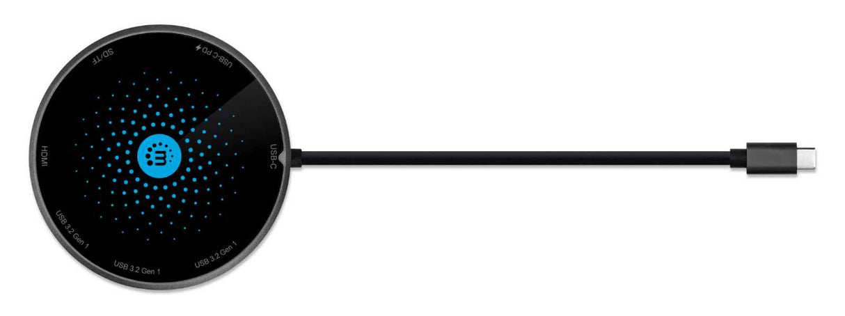 Manhattan Docking USB-C con base de carga inalámbrica hubs de interfaz USB 3.2 Gen 1 (3.1 Gen 1) Type-C 3 1 1