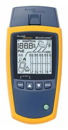 Fluke MicroScanner² Azul, Amarillo, Pruebas de protección, LCD, UTP, MS2-100