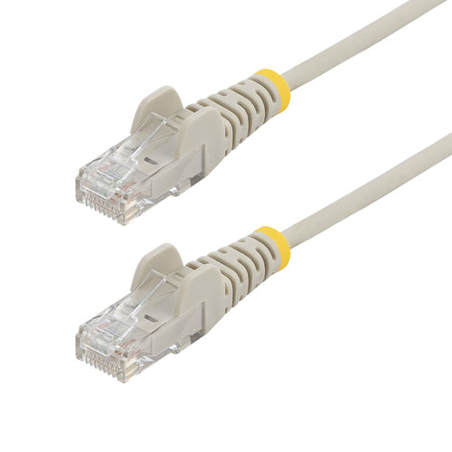 StarTech.com Cable de Red Ethernet CAT6 Delgado sin Enganches Gris de 7m - Cable RJ45 Snagless Slim 28AWG - Alambre de C